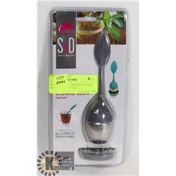 NEW TEA BALL AND SAUCER FOR STEEPING LOOSE TEA