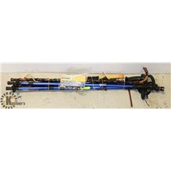 LOT OF 6 WALKING STICKS, CANES, AND UMBRELLAS.