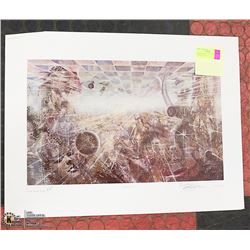 WHIPPLE PRINT  - BRAIN STORM SIGNED 19"X 12"