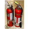 Image 1 : LOT OF 2 X 5LBS CHARGED FIRE EXTINGUISHERS