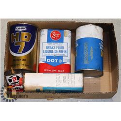 FLAT OF ASSORTED VINTAGE TINS