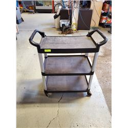 3-TIER PLASTIC ROLLING CART