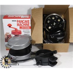PANCAKE MACHINE WITH EGG  POACHER & EGG MCMUFFIN