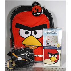 NEW ANGRY BIRDS BACKPACK SOLD WITH ANGRY BIRDS