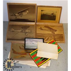 FLAT OF VINTAGE PLANE PICTURES
