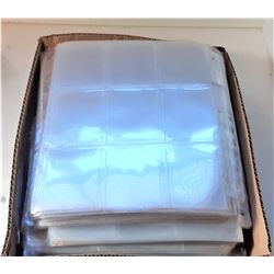 7) FLAT OF TRADING CARD SLEEVES, 9 POCKETS