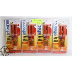 4 PACKS OF 5MIN EPOXY SYRINGE GLUE