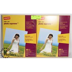 TWO PACKS OF 8.5" X 11" PHOTO PAPER