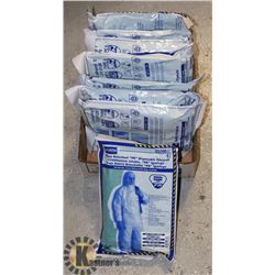 8 PAIR OF DISPOSABLE COVERALLS
