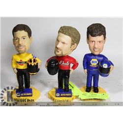 LOT OF 3  BOBBLE HEADS, INCLUDES STEVE PARK, DALE