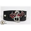 Image 1 : GOTHIC LEATHER DRAGON BRACELET
