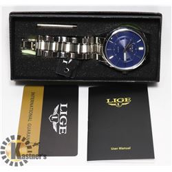 NEW QUARTZ MOVEMENT LIGE WATCH DAY/DATE