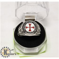 316L STEEL KNIGHTS TEMPLAR RING SIZE 11