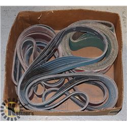 FLAT OF ASSORTED SANDING BELTS