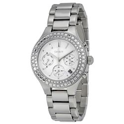NEW DKNY TRIPLE CHRONO ST. STEEL 38MM MSRP $259