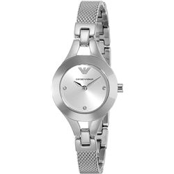 NEW ARMANI 29MM SILVER DIAL ST. STEEL MSRP $269