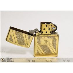 GOLDTONE AUTHENTIC ZIPPO LIGHTER -