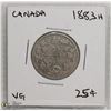 Image 1 : 1883H SILVER 25 CENTS.