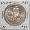 Image 1 : 1958 CANADIAN SILVER DOLLAR.