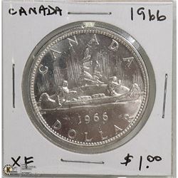 1966 CANADIAN SILVER DOLLAR.