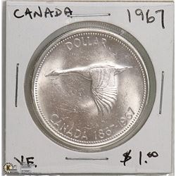 1967 CANADIAN SILVER DOLLAR.