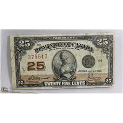 CANADIAN 1923 SHINPLASTER