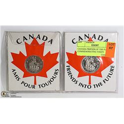CANADA FRIENDS OF THE FUTURE 2 COMMEMORATING TOKEN