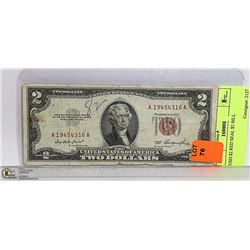 USD $2 RED SEAL $2 BILL
