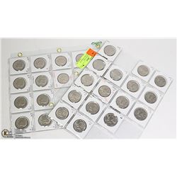 AMERICAN FIFTY CENT COLLECTION, ALL UNIQUE FV