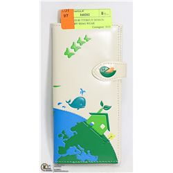 BIRDS AND BUTTERFLY DESIGN WALLET BY SHAG WEAR