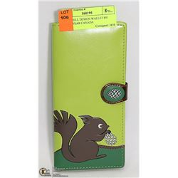 SQUIRRELL DESIGN WALLET BY SHAG WEAR CANADA