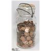 Image 1 : PERFECT SEAL CANNING JAR OF PENNIES