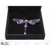 Image 1 : PURPLE STONE DRAGONFLY BROOCH