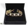 Image 1 : RHINESTONE GOLD TONE BRACELET