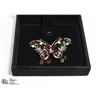 Image 1 : RHINESTONE BUTTERFLY BROOCH