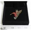 Image 1 : HUMMINGBIRD RHINESTONE BROOCH