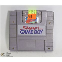 SUPER NINTENDO SUPER GAMEBOY CONVERTER & GAME