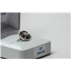 Image 3 : 27) 14 KT WHITE GOLD COLOURED BLACK DIAMOND
