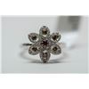Image 1 : 37) 14KT WHITE GOLD BROWN DIAMOND RING