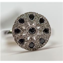 38) 14KT WHITE GOLD COLORED BLACK DIAMOND