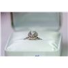 Image 3 : 46) 14KT WHITE GOLD DIAMOND RING. SIZE 7