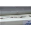 Image 2 : 48) 10KT WHITE GOLD DIAMOND BRACELET.