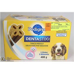 CASE OF PEDIGREE DENTA STIX, 400G BB. 09/2020