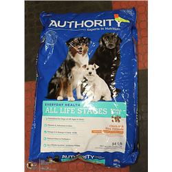 AUTHORITY DOG FOOD, CHICKEN & RICE RECIPE, 34 LBS.
