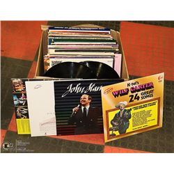 BOX OF ASSORTED RECORD ALBUMS