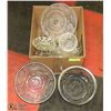 Image 1 : BOX OF ESTATE GLASS BOWLS CANDY DISHES AND MORE