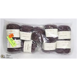 ROWAN CASHMERE CINDER ROSE 9 YARN ROLLS