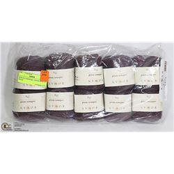 ROWAN CASHMERE CINDER ROSE 10 YARN ROLLS