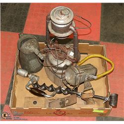 FLAT OF MISC VINTAGE TOOLS