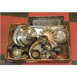 FLAT OF SILVER PLATED TABLEWARE